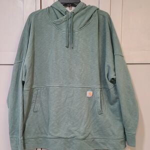 Carhartt Green Sweatshirt Relaxed Fit Hoodie